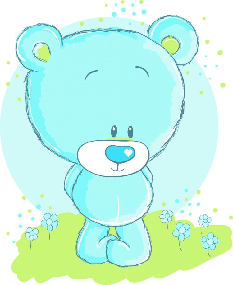 free vector Cute cartoon bear vector